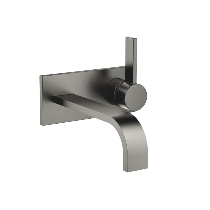 Dornbracht Waschtisch-Wand-EHM mit Abdeckplatte MEM 36864782 Dark Platinum gebürstet