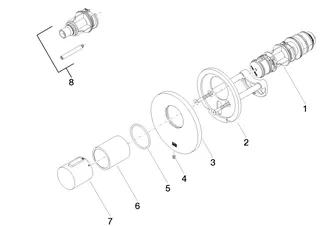 Dornbracht xTOOL UP-Therm. o.Mengenregulier. SERIENSPEZIFISCH 36503979 3/4" Platin – Bild 5