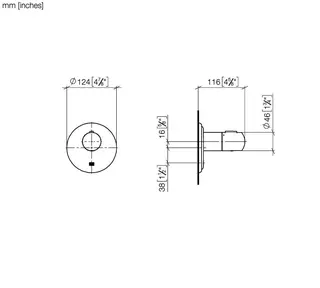 Dornbracht xTOOL UP-Therm. o.Mengenregulier. MADISON 36501977 1/2" Chrom – Bild 3