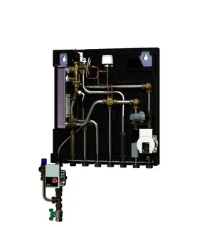 Kermi x-net Wohnungsstation C 55 Zirk. FBH-Heizkreis gem. + Heizkörper + TWW-Zirk.