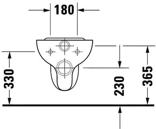 Duravit Wand-WC Design Classics Hornberg 530 mm, Tiefspüler, pergamon – Bild 4