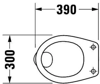 Duravit Stand-WC Design Classics Bambi 390 mm Flachspüler,f.Kinder,Abg.waagr.weiß – Bild 4