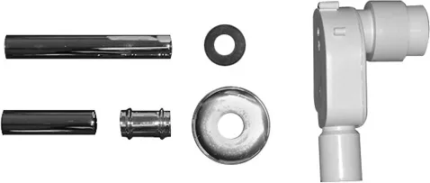 Duravit Unterputzsiphon für Waschtisch Architec, inkl. Anschlusszubehör