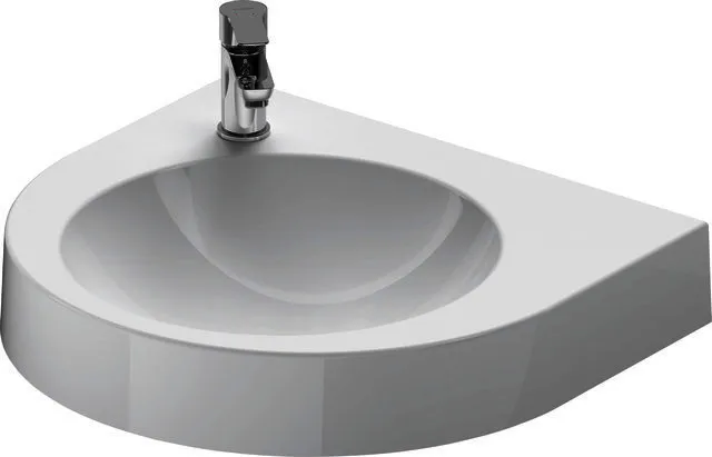 Duravit Waschtisch Architec 575 mm o.ÜL, m.HLB, HL links, weiß