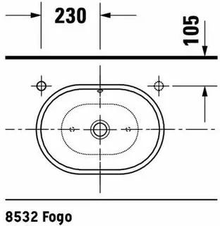 Duravit Aufsatzbecken 2nd floor Foster 495 mm mit ÜL ohne HLB, weiß – Bild 5