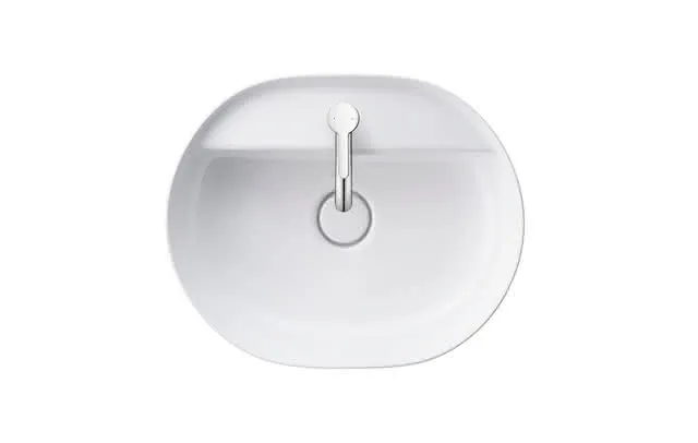 Duravit Aufsatzbecken Luv 500mm, geschliffen o.ÜL,m.HLB,1HL,weiß