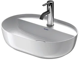 Duravit Aufsatzbecken Luv 500mm, geschliffen o.ÜL,m.HLB,1HL,weiß – Bild 4