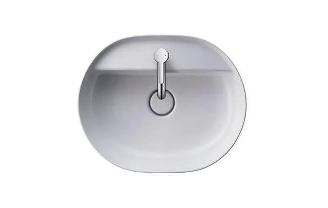 Duravit Aufsatzbecken Luv 500mm, geschliffen o.ÜL,m.HLB,1HL,weiß,WGL