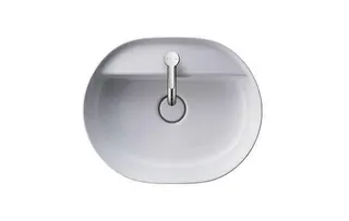 Duravit Aufsatzbecken Luv 500mm, geschliffen o.ÜL,m.HLB,1HL,weiß,WGL