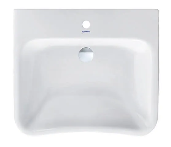 Duravit Waschtisch DuraStyle Vital Med 650 mm ohne ÜL, mit HLB, 1 HL, weiß
