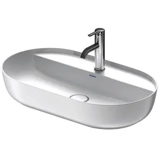 Duravit Aufsatzbecken Luv 700mm, geschliffen o.ÜL,m.HLB,1HL,weiß/weiß sdm. – Bild 2