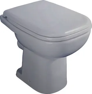Duravit Stand-WC D-Code 480 mm Tiefspüler, Abgang waagrecht, weiß – Bild 2