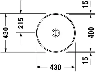 Duravit Einbauwaschtisch Architec 400 mm EB v.unten, ohne ÜL, ohne HLB, weiß – Bild 5