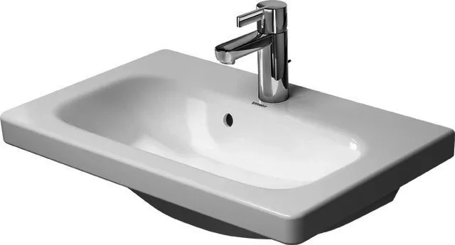 Duravit Möbelwaschtisch DuraStyle 635 mm mit ÜL, mit HLB, weiß