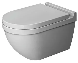Duravit Wand-WC Starck 3 540 mm Tiefspüler, Durafix, weiß, HYG – Bild 2