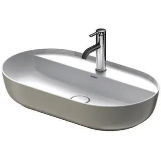 Duravit Aufsatzbecken Luv 700mm, geschliffen o.ÜL,m.HLB,1HL,weiß/grau sdm. – Bild 2