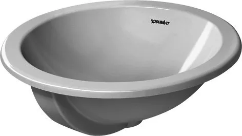 Duravit Einbauwaschtisch Architec 470 mm EB v.ob.,m.ÜL,o.HLB,u.glasiert,weiß