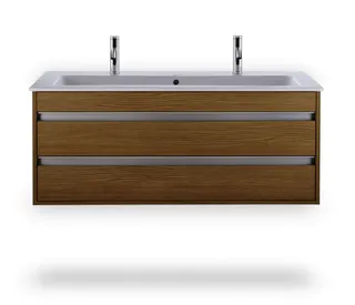 Duravit Möbel-Waschtisch ME by Starck 1230mm m.ÜL, m.HLB, 2 HL, 1 Becken, weiß