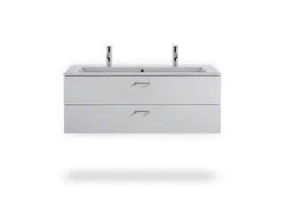 Duravit Möbel-Waschtisch ME by Starck 1230mm m.ÜL, m.HLB, 2 HL, 1 Becken, weiß – Bild 2