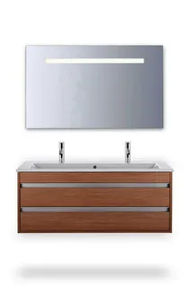 Duravit Möbel-Waschtisch ME by Starck 1230mm m.ÜL, m.HLB, 2 HL, 1 Becken, weiß – Bild 3