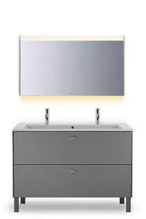 Duravit Möbel-Waschtisch ME by Starck 1230mm m.ÜL, m.HLB, 2 HL, 1 Becken, weiß – Bild 4