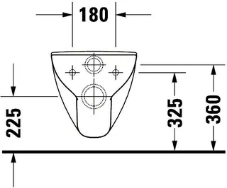 Duravit Wand-WC D-Code Vital 700 mm Tiefspüler,barrierefrei,weiß,HYG – Bild 3