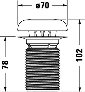 Duravit Geruchsverschluss inkl. Key-Ring für Urinal 280830 – Bild 3