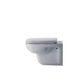 Duravit WC-Sitz D-Code Compact mit SoftClose Scharniere Kunststoff, weiß – Bild 2