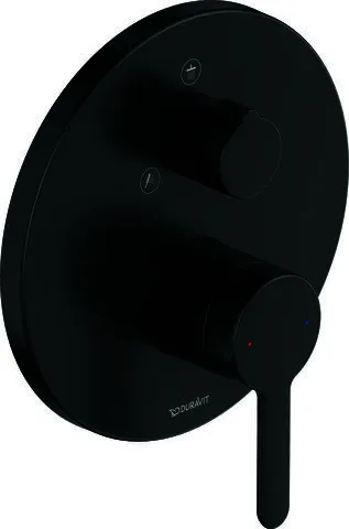 Duravit C.1 Einhebel Brausemischer UP,Rund Umstellvent.,Keramikmischs., Schwarz M.