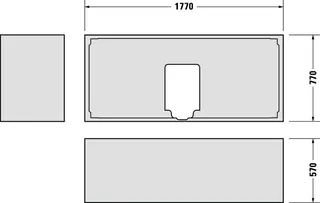 Duravit Wannenträger für 700338 – Bild 3