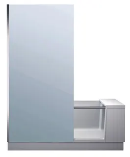DU Shower+Bath Badewanne 1700x750 Nische Rückenschr.1 Rechts, Mineralg.Weiß