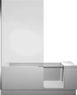 Duravit Shower+Bath Badewanne 1700x750 Nische Rückenschr.1 Rechts, Mineralg.Weiß – Bild 2