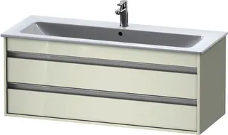DU WTU Ketho f. ME by Starck, 2 Schubk. 480x1200x475mm, Weiß Hochglanz
