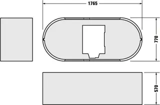 Duravit Wannenträger für 700009 – Bild 2