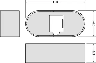 Duravit Wannenträger für 700009 – Bild 3