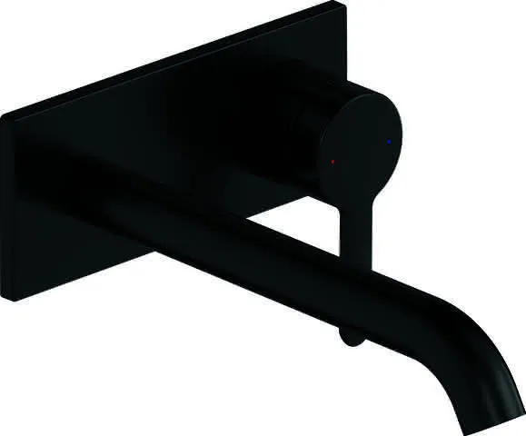 Duravit C.1 Einhebel-Waschtischmischer, UP Ausl.225mm,ohne Zugstange, Schwarz Matt