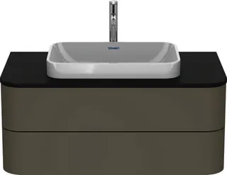 Duravit WTU HappyD2+ wandh.,408x1000x550mm 2Schubkästen, steingrau seidenm.f.ASB – Bild 2
