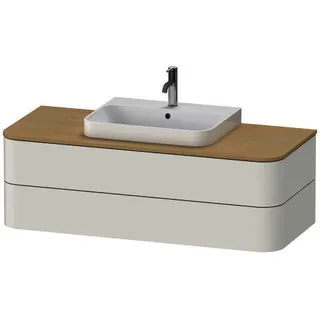 DU WTU HappyD2+ wandh.,408x1300x550mm 2Schubkästen, nordic weiß seidenm.f.MWT