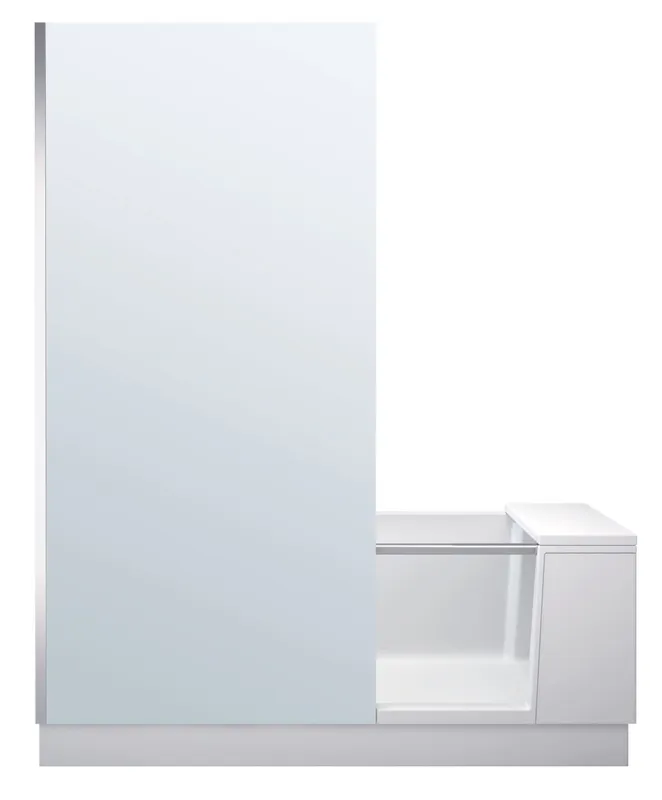 Duravit Shower+Bath Badewanne 1700x750 Ecke L Rückenschr.1 Rechts, Mineralg.Weiß