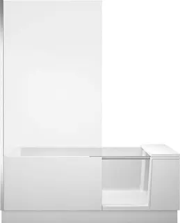 Duravit Shower+Bath Badewanne 1700x750 Ecke L Rückenschr.1 Rechts, Mineralg.Weiß – Bild 2