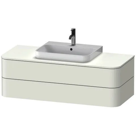 Duravit WTU HappyD2+ wandh.,408x1300x550mm 2Schubkästen, weiß seidenmatt f.ASB