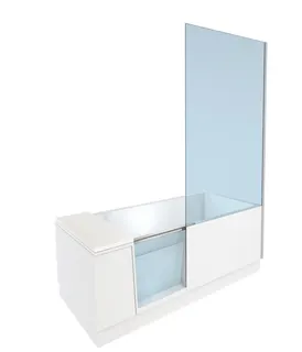 DU Shower+Bath Badewanne 1700x750 Ecke R Rückenschr.1 Links, Mineralg.Weiß