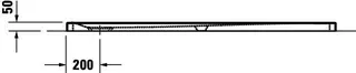 Duravit Tempano Duschwanne 1600x1000x50mm Weiß – Bild 4