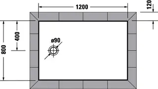Duravit Tempano Duschwanne 1200x800x45mm Weiß – Bild 3