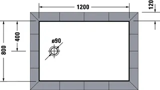 Duravit Tempano Duschwanne 1200x800x45mm Weiß – Bild 5