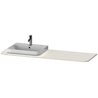 DU Konsole m.1Aus.HappyD2+,16x1600x550mm Beckenposition l., weiß hochglanz