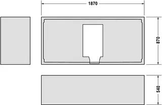 Duravit Wannenträger für 700315 – Bild 2