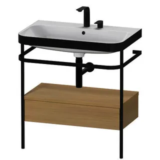 DU Metallkons.u.SK.m.Happy D.2 Plus,2 HL 850x775x490mm, bodenst., Medit. Eiche