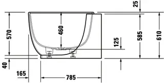 Duravit Luv Whirlw. 1850x950mm, Ecke L Nahtl.VK, Rückenschr.2,Air-Syst.,Weiß M. – Bild 5