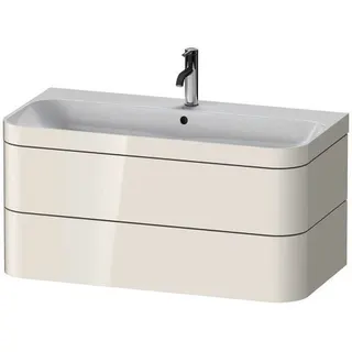 DU Waschtischunterbau m. Happy D.2 Plus 1 HL, 480x975x490mm, weiß hochglanz